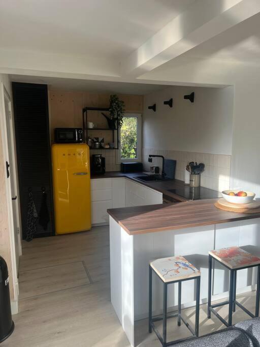 Moderne Bungalow Voor 6 Personen 朱丽安娜多普 外观 照片